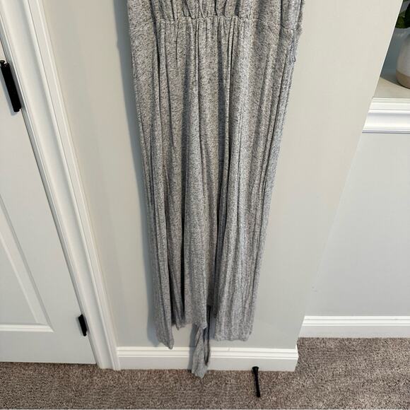 Rebecca Taylor Gray Flax Belted Maxi Dress Medium - Picture 5 of 11